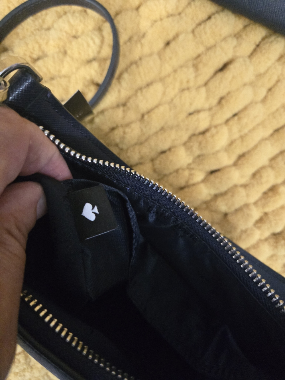 kate spade Navy Saffiano Shoulder Bag & Wallet Set - Picture 9 of 11